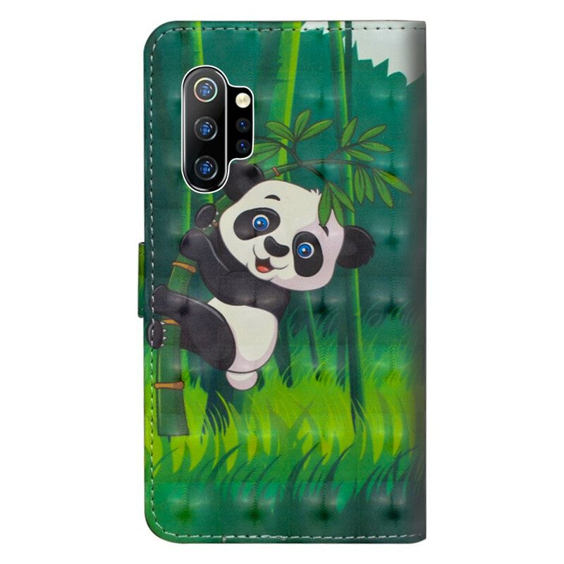 Flip Case Für Samsung Galaxy Note 10 Plus Panda Und Bambus