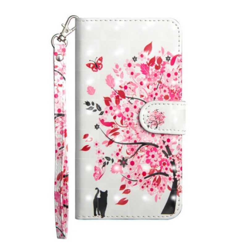 Flip Case Für Samsung Galaxy Note 10 Plus Rosa Baum