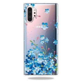 Handyhülle Für Samsung Galaxy Note 10 Plus Blaue Blumen