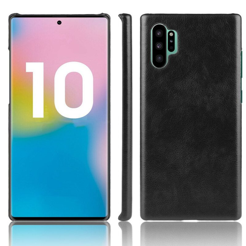 Hülle Für Samsung Galaxy Note 10 Plus Klassischer Litschi-ledereffekt