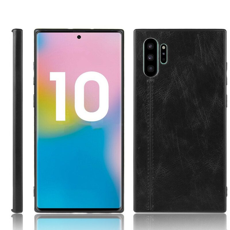 Hülle Für Samsung Galaxy Note 10 Plus Stil: Ledernähte