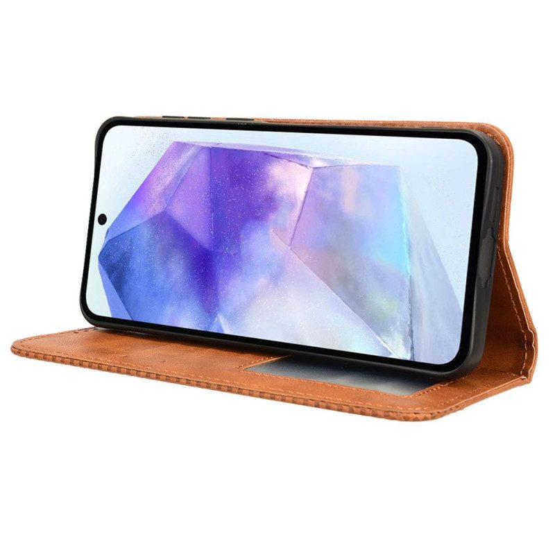 Flip Case Für Samsung Galaxy A55 5g Retro-stil