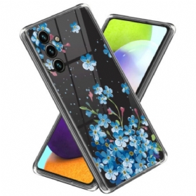 Hülle Samsung Galaxy A55 5g Blaue Blumen