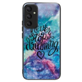 Hülle Samsung Galaxy A55 5g Handyhülle Never Stop Dreaming Gehärtetes Glas