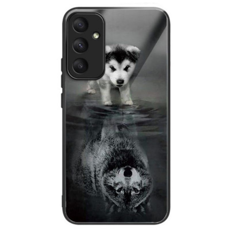 Hülle Samsung Galaxy A55 5g Handyhülle Puppy Dream Gehärtetes Glas