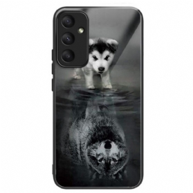 Hülle Samsung Galaxy A55 5g Handyhülle Puppy Dream Gehärtetes Glas