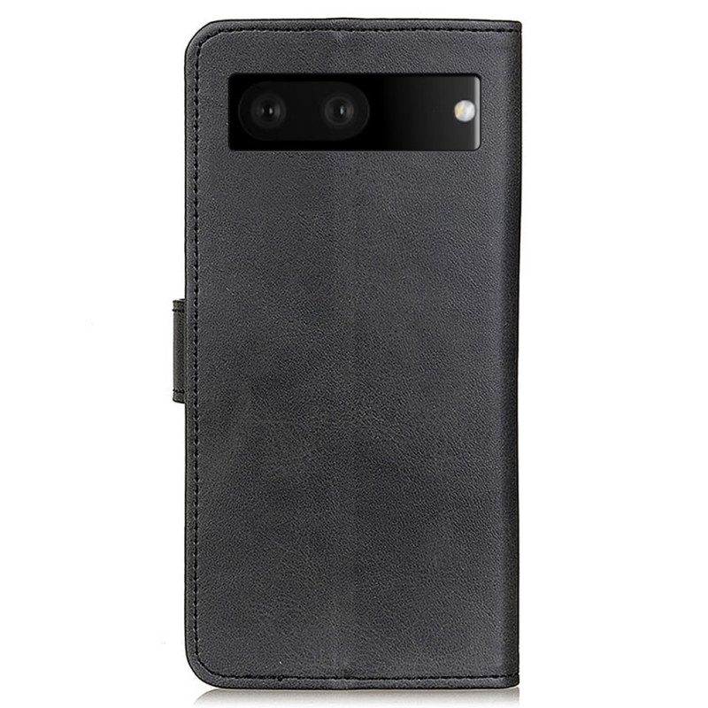 Flip Case Für Google Pixel 7 Mattes Kunstleder