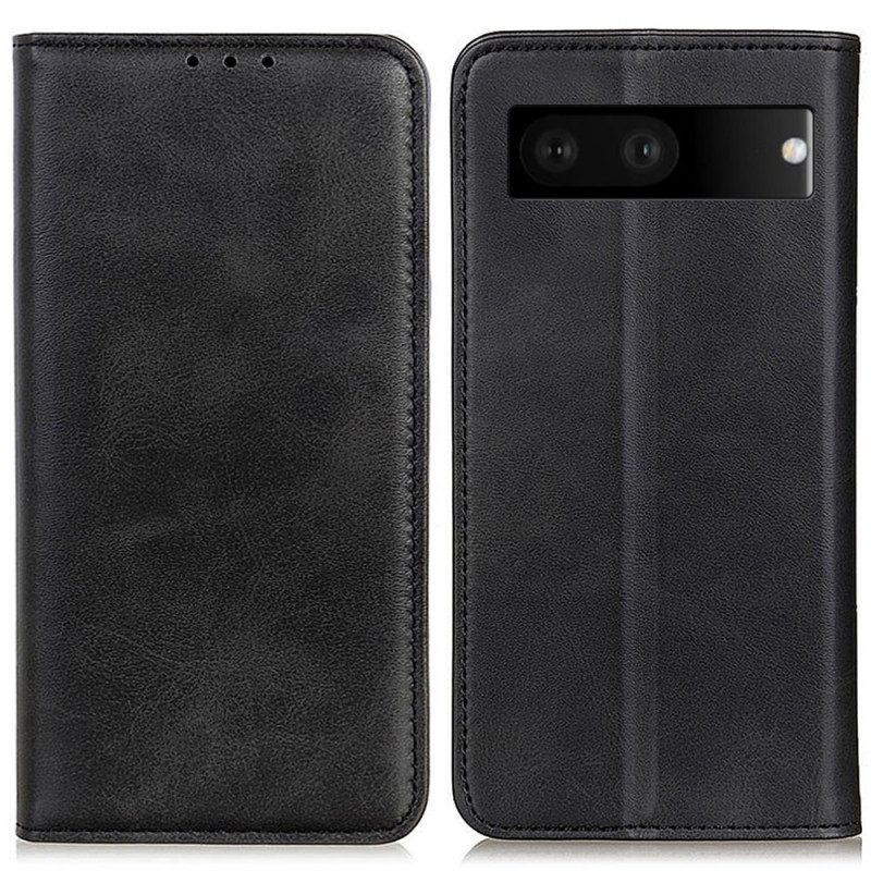 Schutzhülle Für Google Pixel 7 Flip Case Klassisches Spaltleder