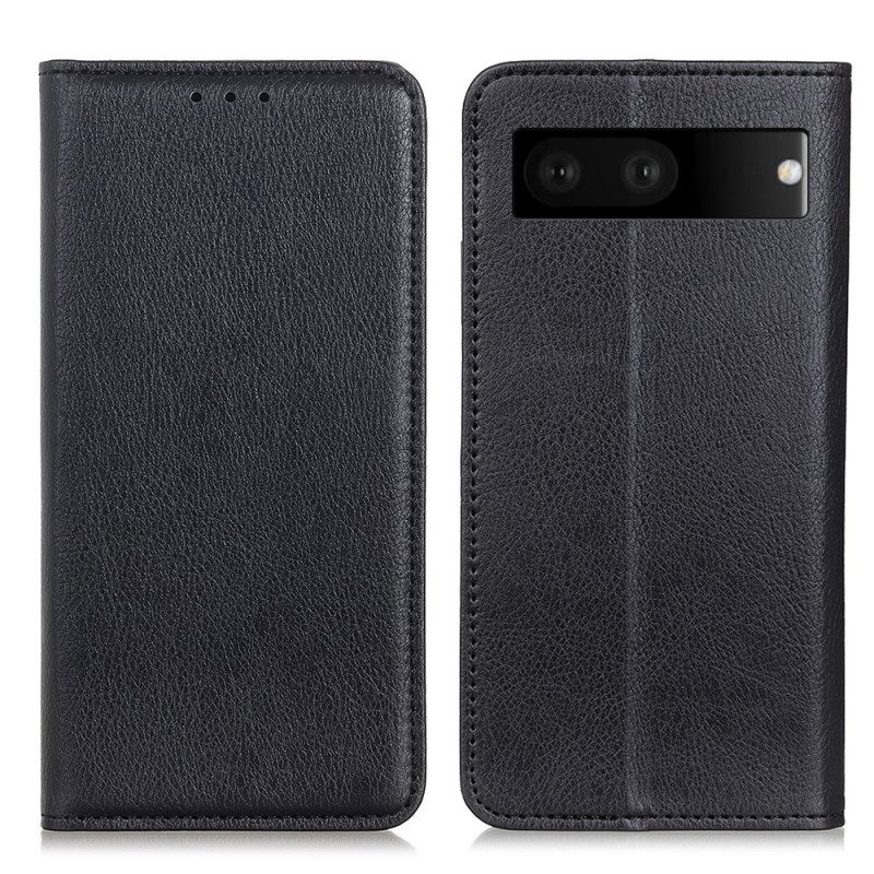 Schutzhülle Für Google Pixel 7 Flip Case Litschi-spaltleder