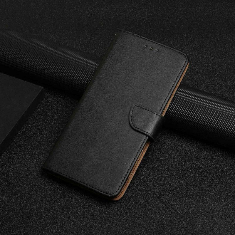 Flip Case Für Realme 9 Echtes Nappaleder