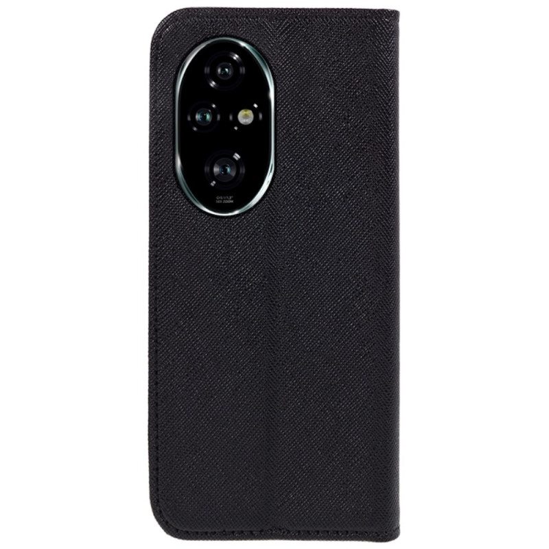 Flip Case Honor 200 Pro Handyhülle Kreuztextur