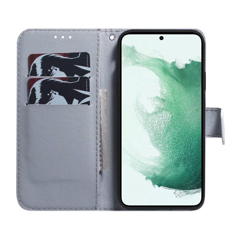 Flip Case Für Samsung Galaxy M33 5G Blühende Zweige