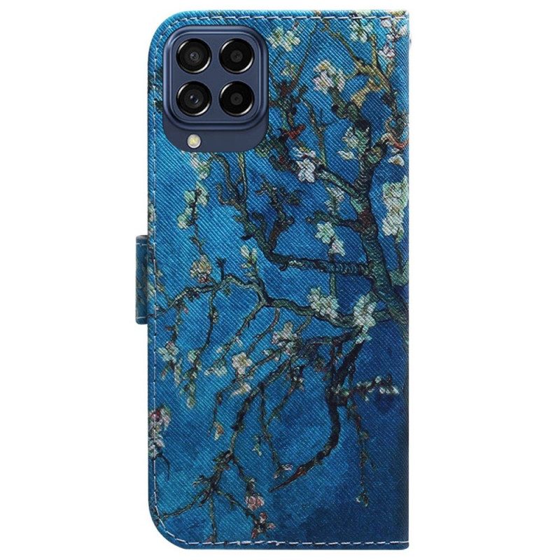 Flip Case Für Samsung Galaxy M33 5G Blühende Zweige