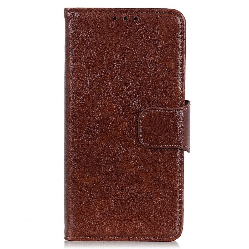 Flip Case Für Samsung Galaxy M33 5G Echtes Nappaleder