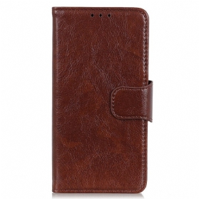 Flip Case Für Samsung Galaxy M33 5G Echtes Nappaleder