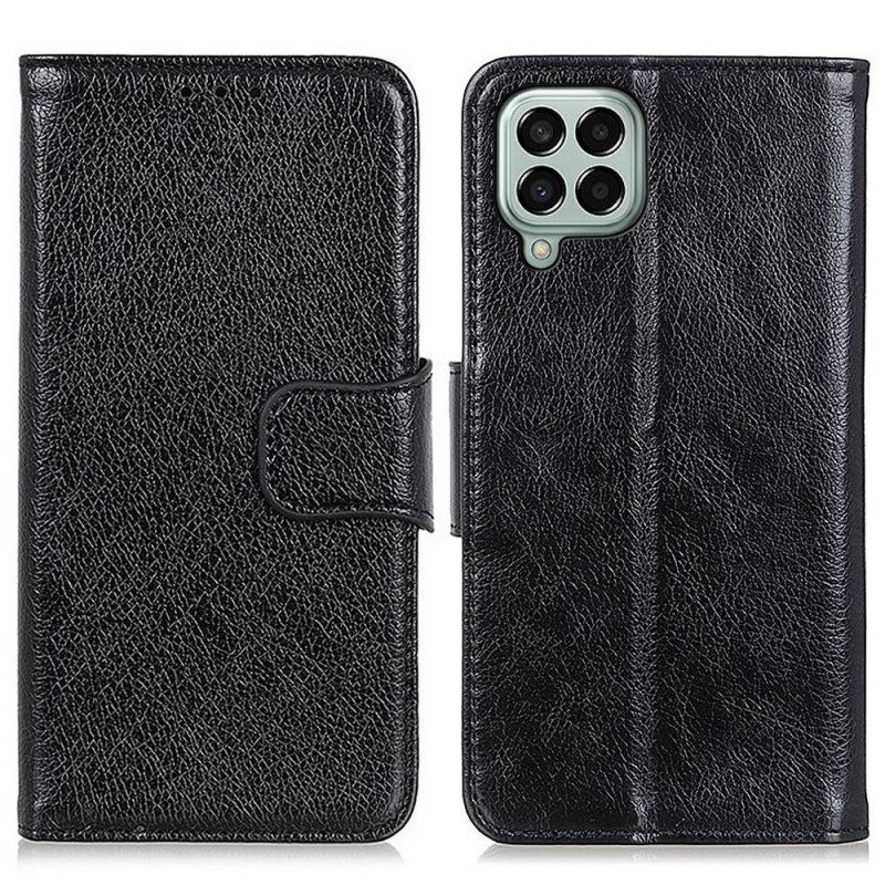 Flip Case Für Samsung Galaxy M33 5G Echtes Nappaleder