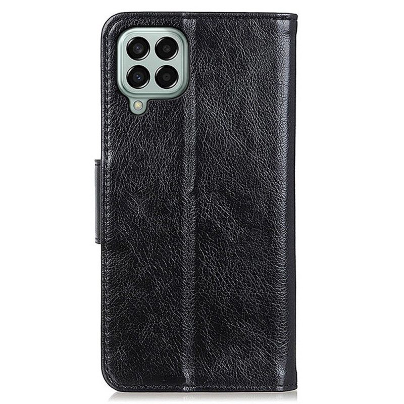 Flip Case Für Samsung Galaxy M33 5G Echtes Nappaleder