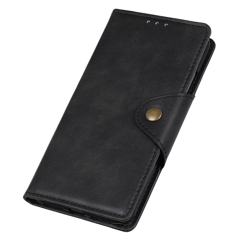 Flip Case Für Samsung Galaxy M33 5G Knopf Aus Kunstleder