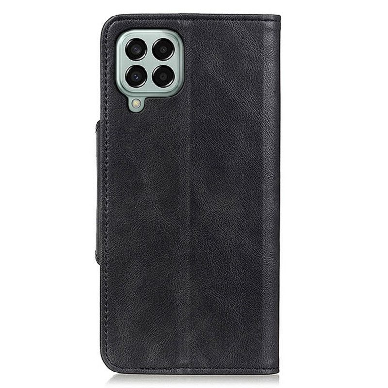 Flip Case Für Samsung Galaxy M33 5G Knopf Aus Kunstleder