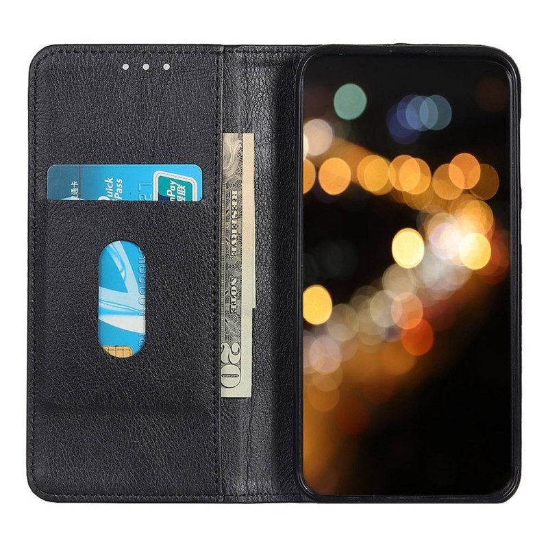 Schutzhülle Für Samsung Galaxy M33 5G Flip Case Litschi-spaltleder