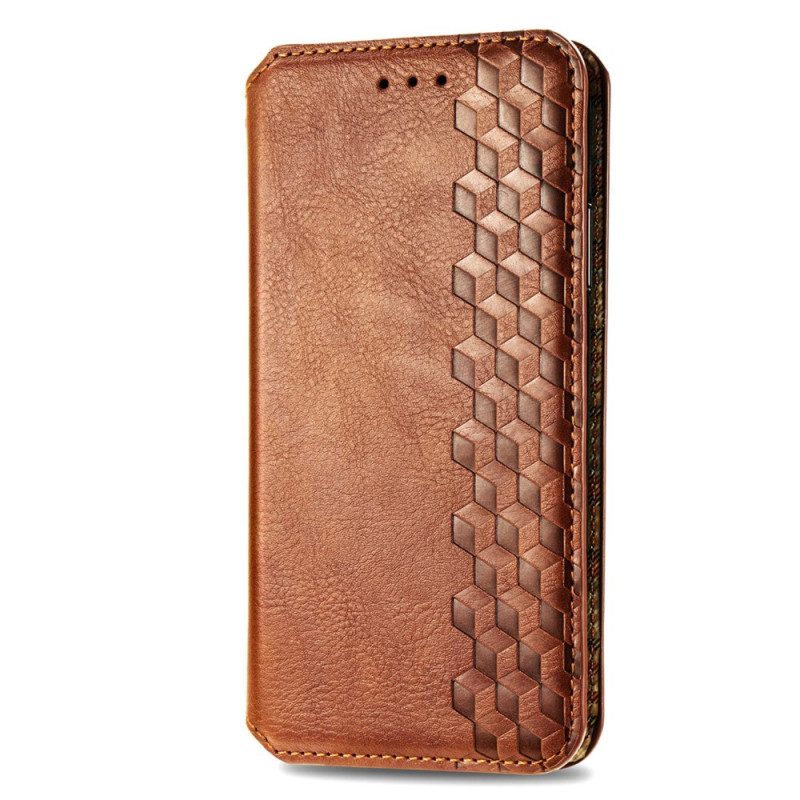 Flip Case Für Xiaomi Redmi Note 13 5g Diamanten In Vintage-lederoptik