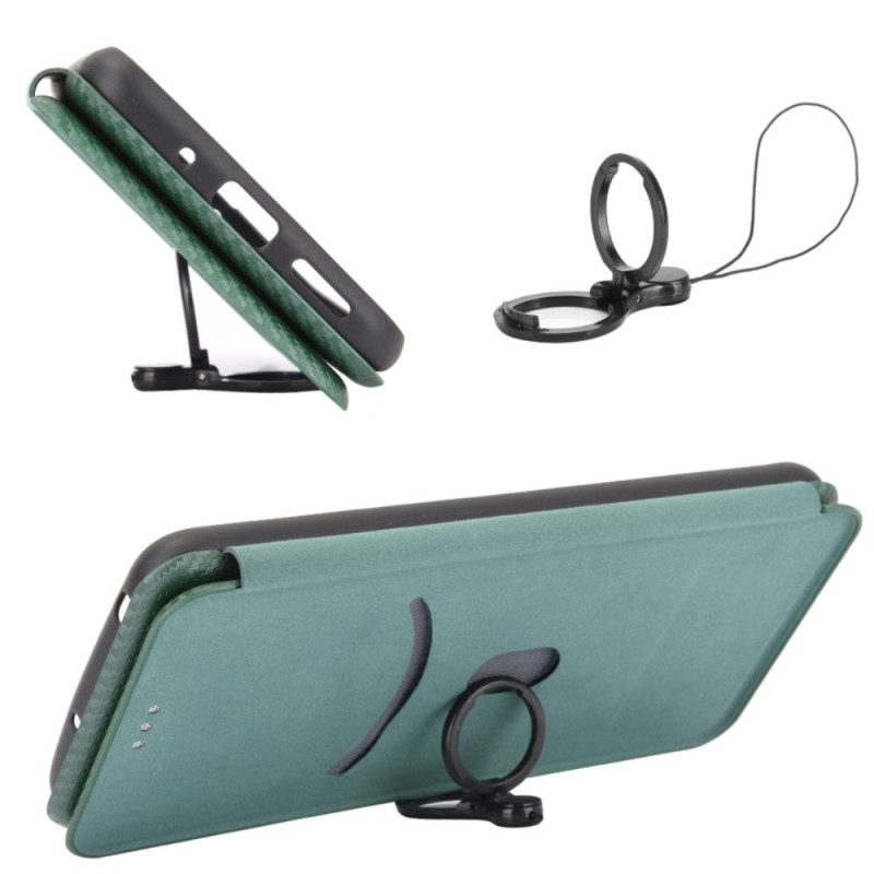 Flip Case Für Xiaomi Redmi Note 13 5g Kohlefaser