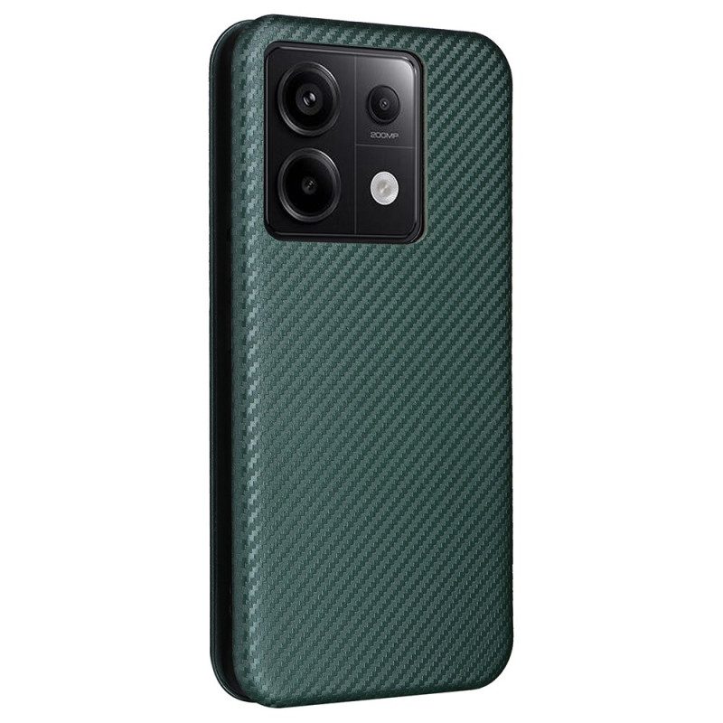 Flip Case Für Xiaomi Redmi Note 13 5g Kohlefaser