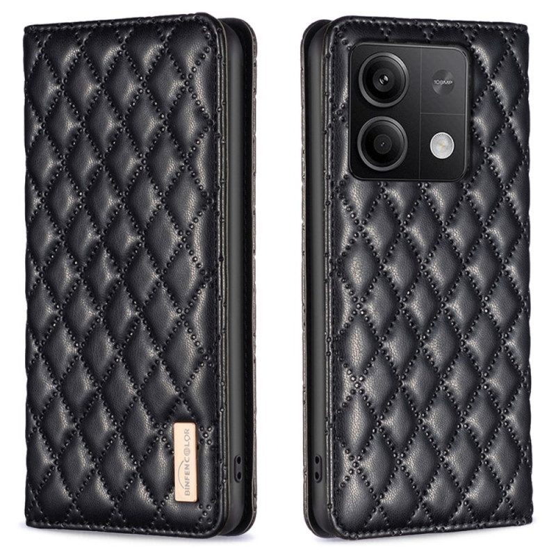 Flip Case Xiaomi Redmi Note 13 5g Handyhülle Gesteppt Binfen Color