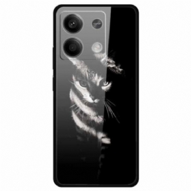 Hülle Für Xiaomi Redmi Note 13 5g Shadow Cat Gehärtetes Glas