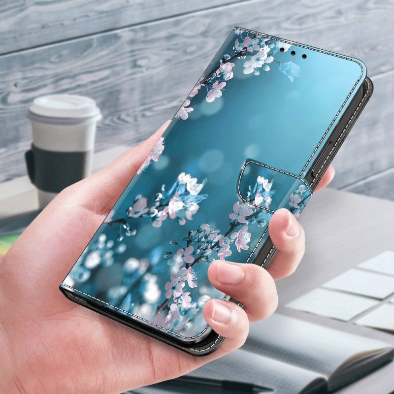 Lederhüllen Für Xiaomi Redmi Note 13 5g Pflaumenblüten