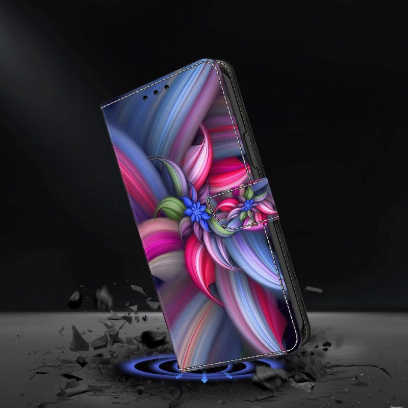 Lederhüllen Xiaomi Redmi Note 13 5g Handyhülle Bunte Blumen