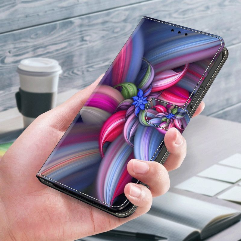 Lederhüllen Xiaomi Redmi Note 13 5g Handyhülle Bunte Blumen