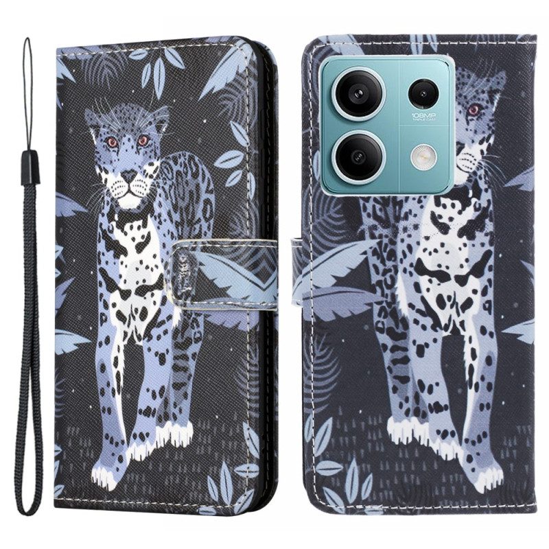 Lederhüllen Xiaomi Redmi Note 13 5g Leopard Mit Riemen