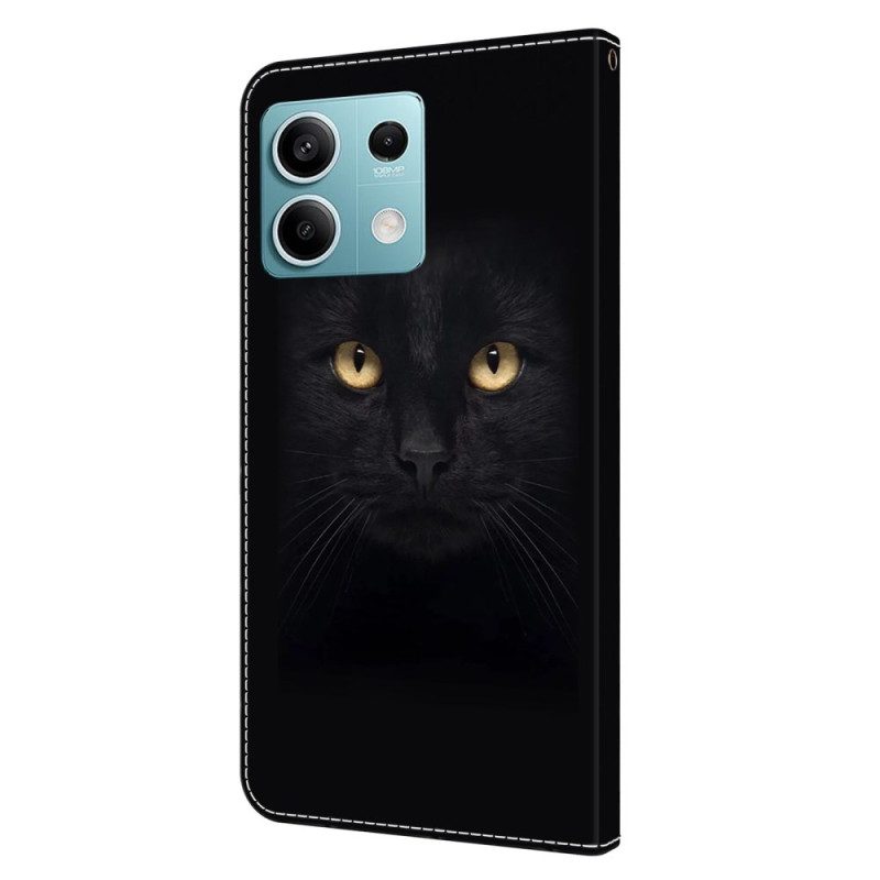 Lederhüllen Xiaomi Redmi Note 13 5g Schwarze Katze