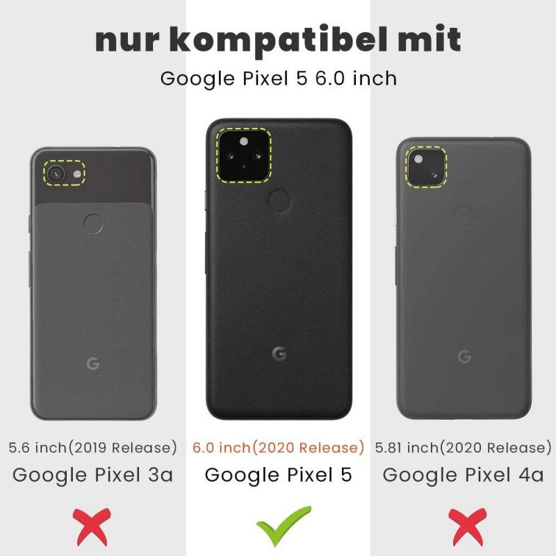 Hülle Für Google Pixel 5 Transparent. Kristallklar