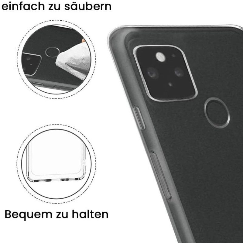 Hülle Für Google Pixel 5 Transparent. Kristallklar