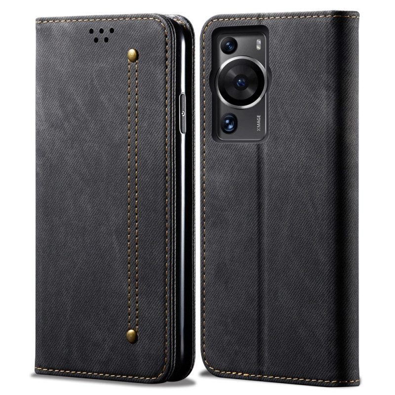 Schutzhülle Für Huawei P60 Pro Flip Case Jeansstoff