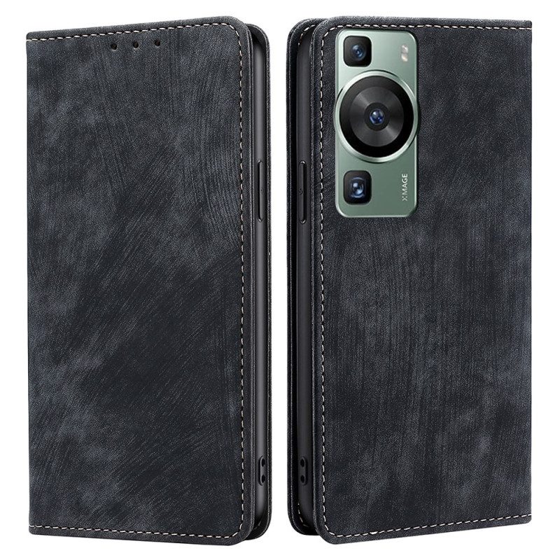 Schutzhülle Für Huawei P60 Pro Flip Case Vintage-serie