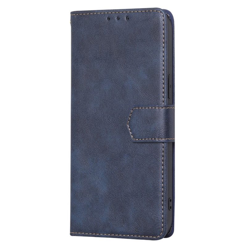 Flip Case Für Huawei Mate 50 Pro Couture-ledereffekt