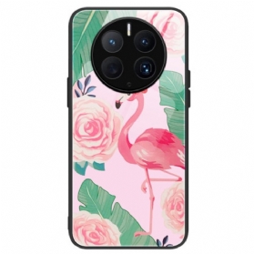 Hülle Für Huawei Mate 50 Pro Flamingo-hartglas