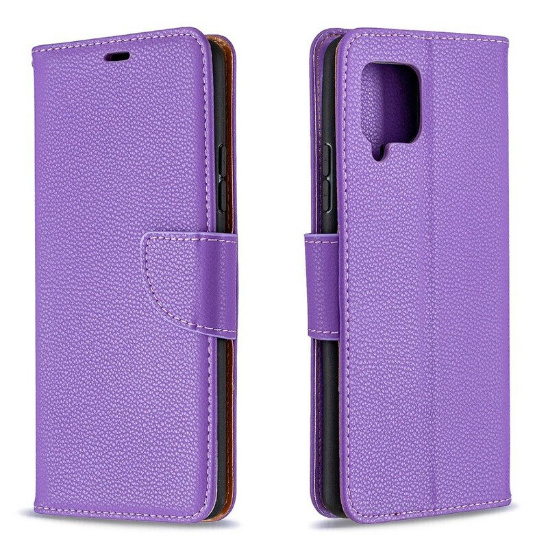 Flip Case Für Samsung Galaxy A42 5G Flip Case Lychee Rabat Oblique