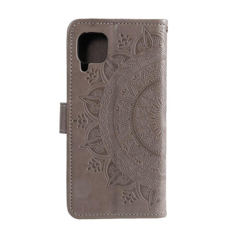 Flip Case Für Samsung Galaxy A42 5G Sonnenmandala