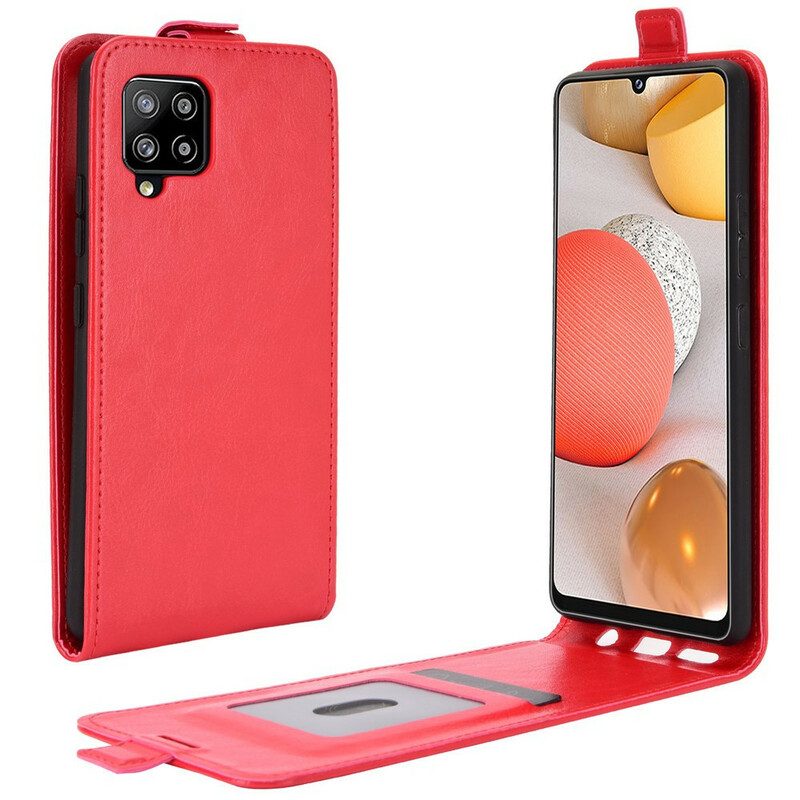 Flip Case Für Samsung Galaxy A42 5G Flip Case Vertikale Klappe In Lederoptik