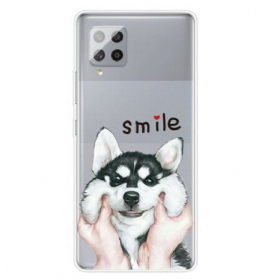 Handyhülle Für Samsung Galaxy A42 5G Lächle Hund