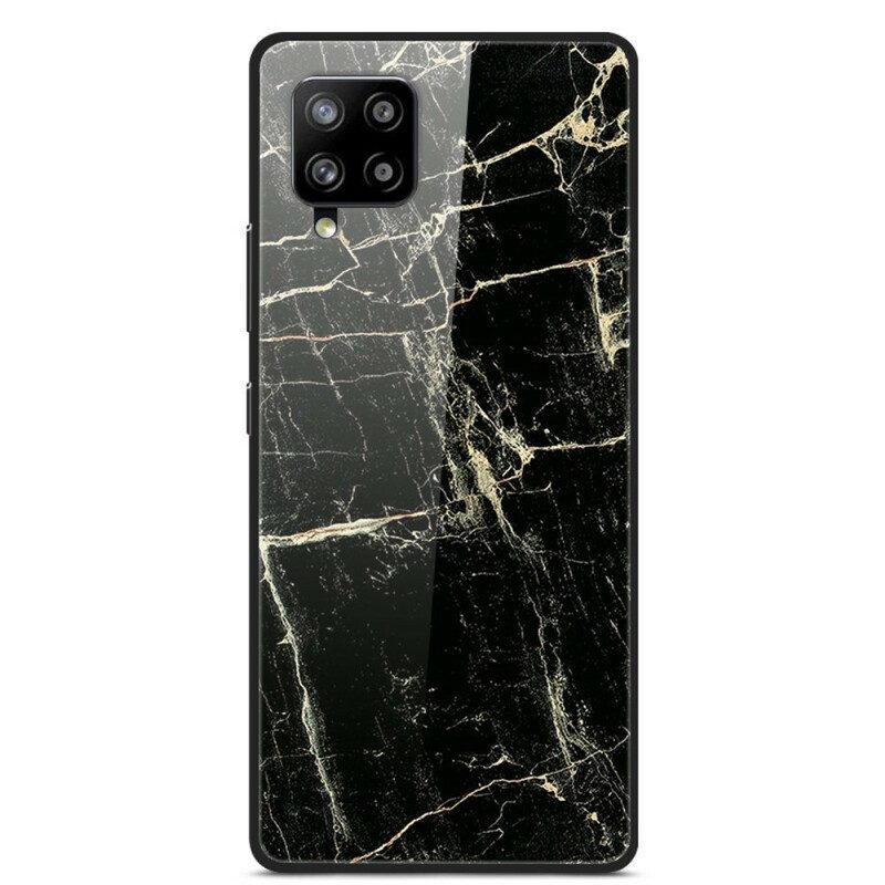 Handyhülle Für Samsung Galaxy A42 5G Supreme Marble Gehärtetes Glas