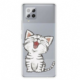 Handyhülle Für Samsung Galaxy A42 5G Süße Katze