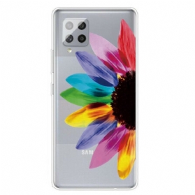 Hülle Für Samsung Galaxy A42 5G Bunte Blume