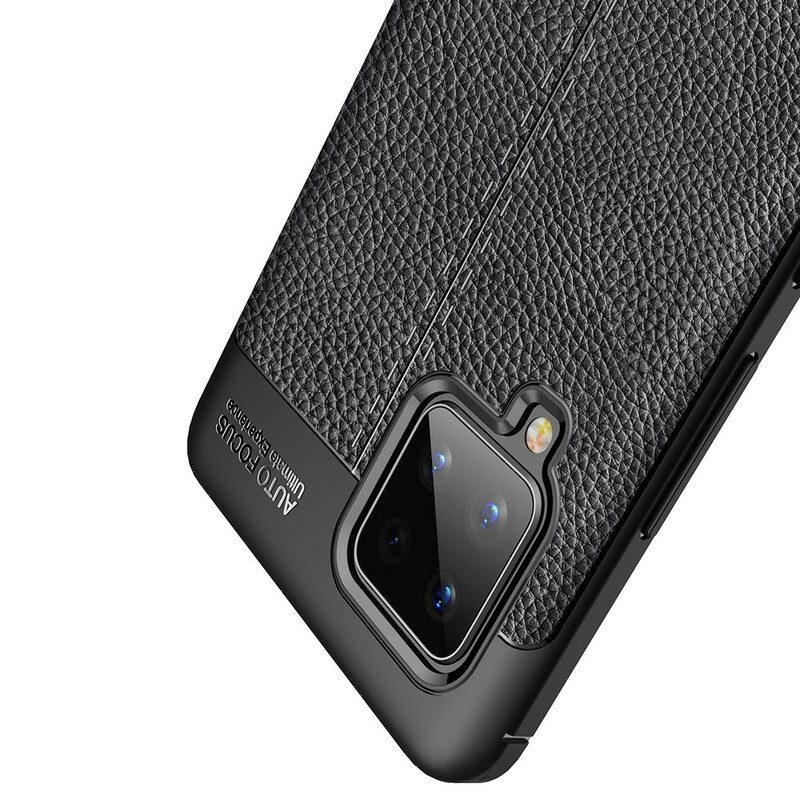 Hülle Für Samsung Galaxy A42 5G Doppellinien-litschi-ledereffekt