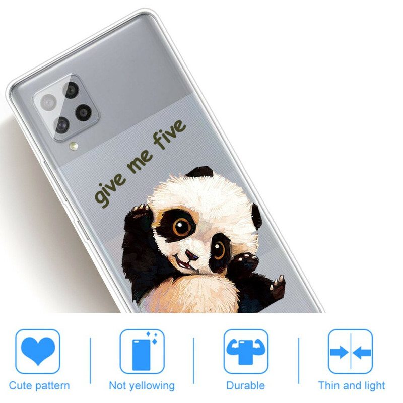 Hülle Für Samsung Galaxy A42 5G Nahtloser Panda. Gib Mir Fünf