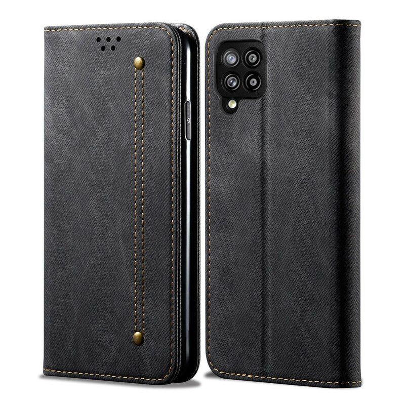 Schutzhülle Für Samsung Galaxy A42 5G Flip Case Denim-stoff